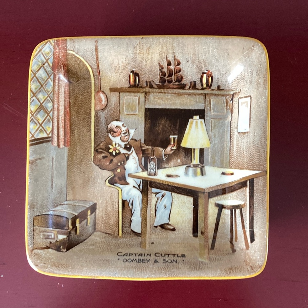 Vintage Captain Cuttle (Dombey & Son - Charles Dickens) Small Decorative Plate